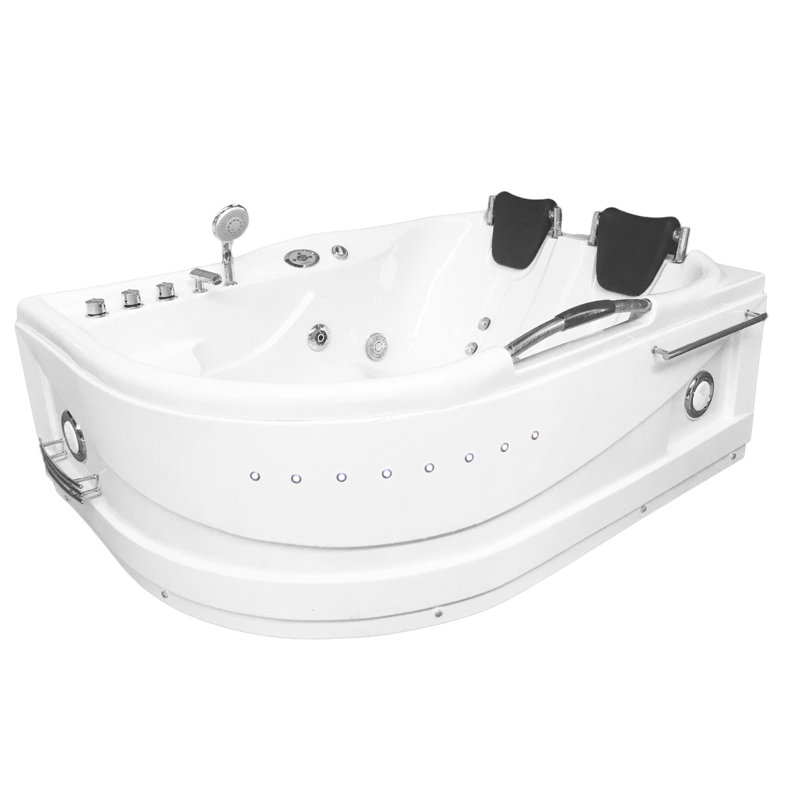 Simba USA Maui 67" x 47" Freestanding Whirlpool Bathtub Wayfair